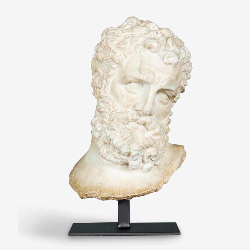 Hercules Bust on Stand