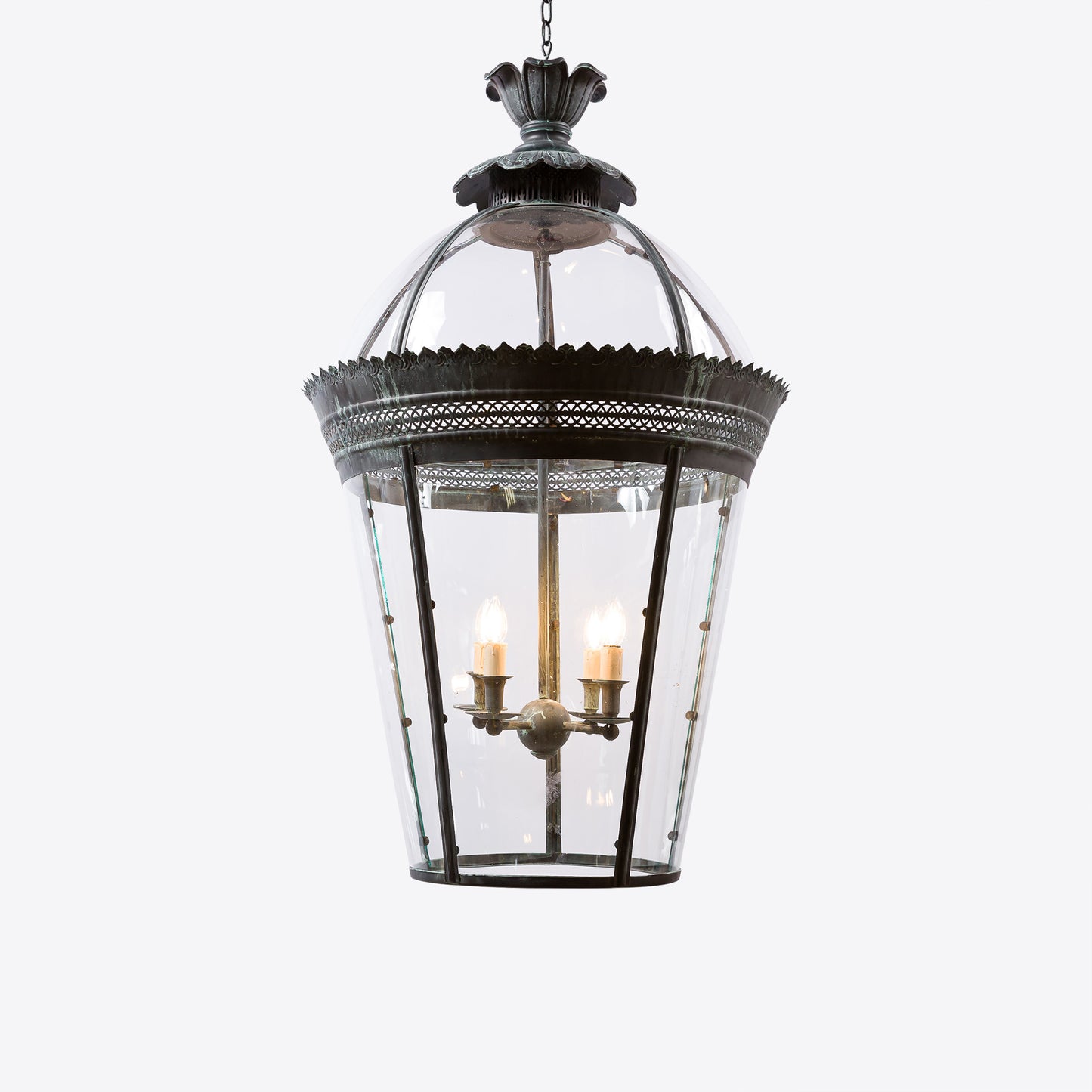 Grande Bronze Verdigris Byron Lantern