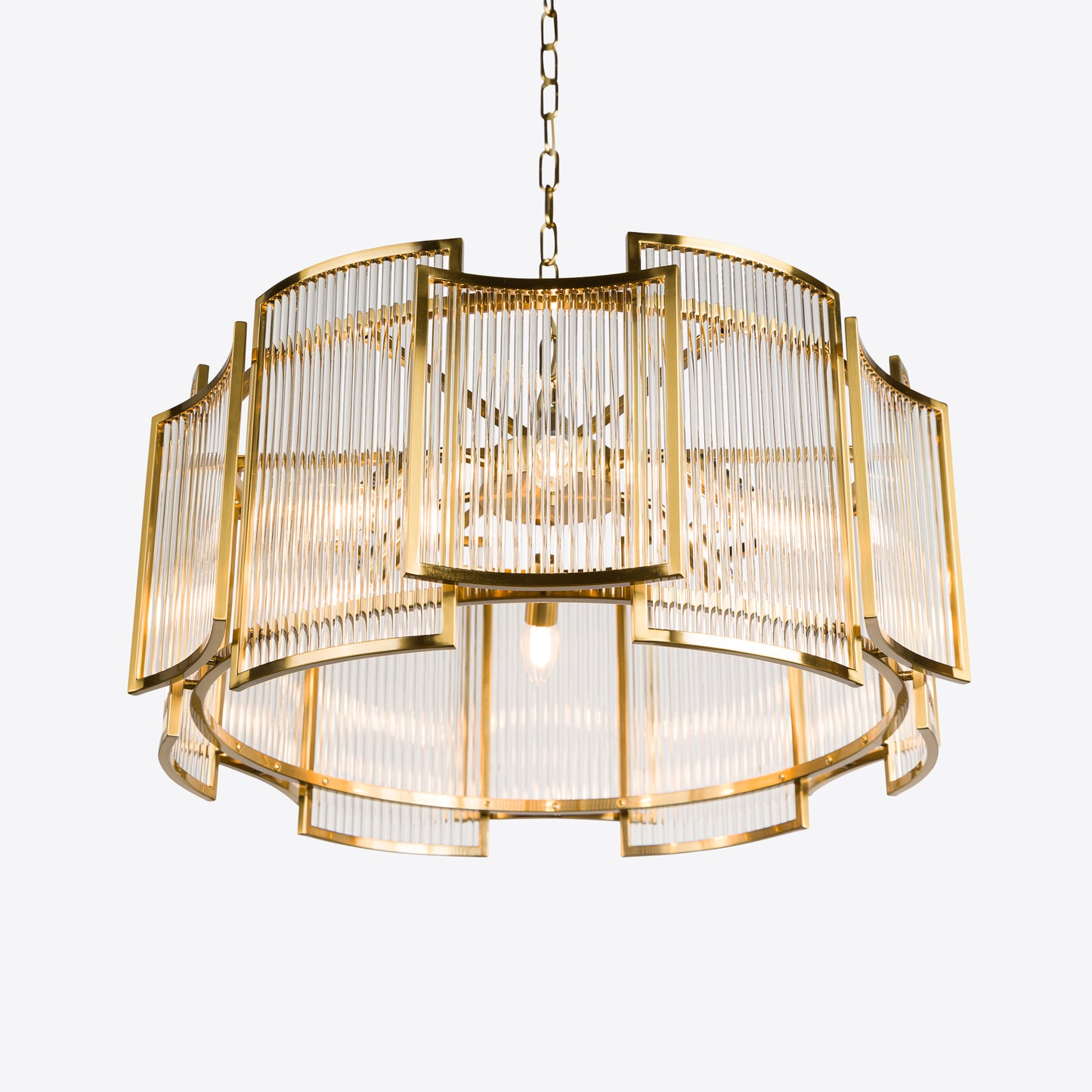 Brass Monte Carlo Large Chandelier