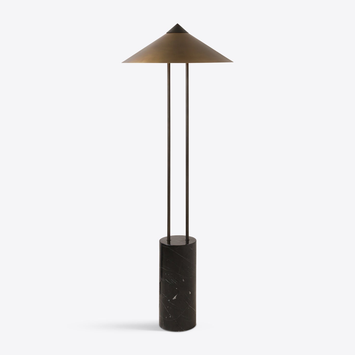 Titan Black Marble Floor Lamp