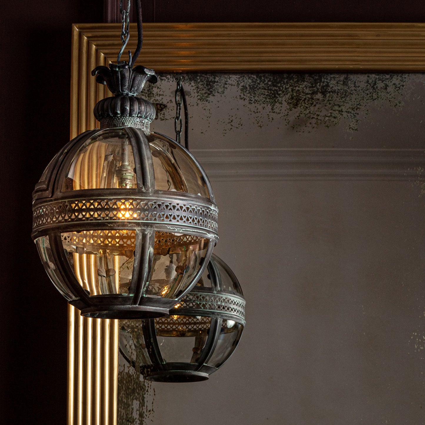 Small Verdigris Bronze Hampstead Lantern